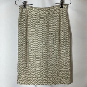 ST JOHN COLLECTION By Marie Gray Knit Diamond Print Skirt Size 6
